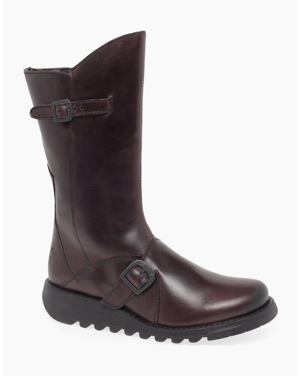 Fly London Brown Mes 2 Leather Calf Boots
