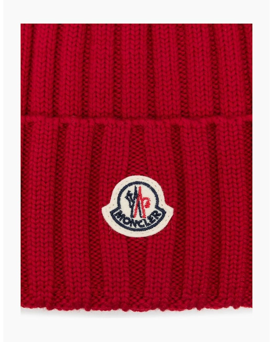 Moncler Red Archive Logo Hat