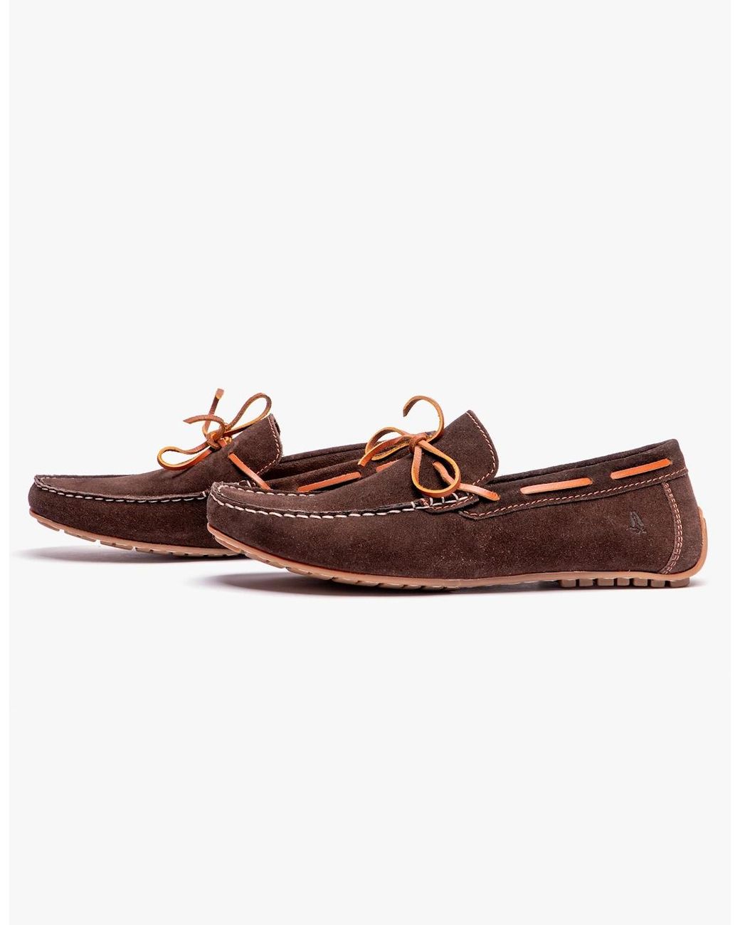 Hush Puppies Brown Reuben Boat Shoes for men