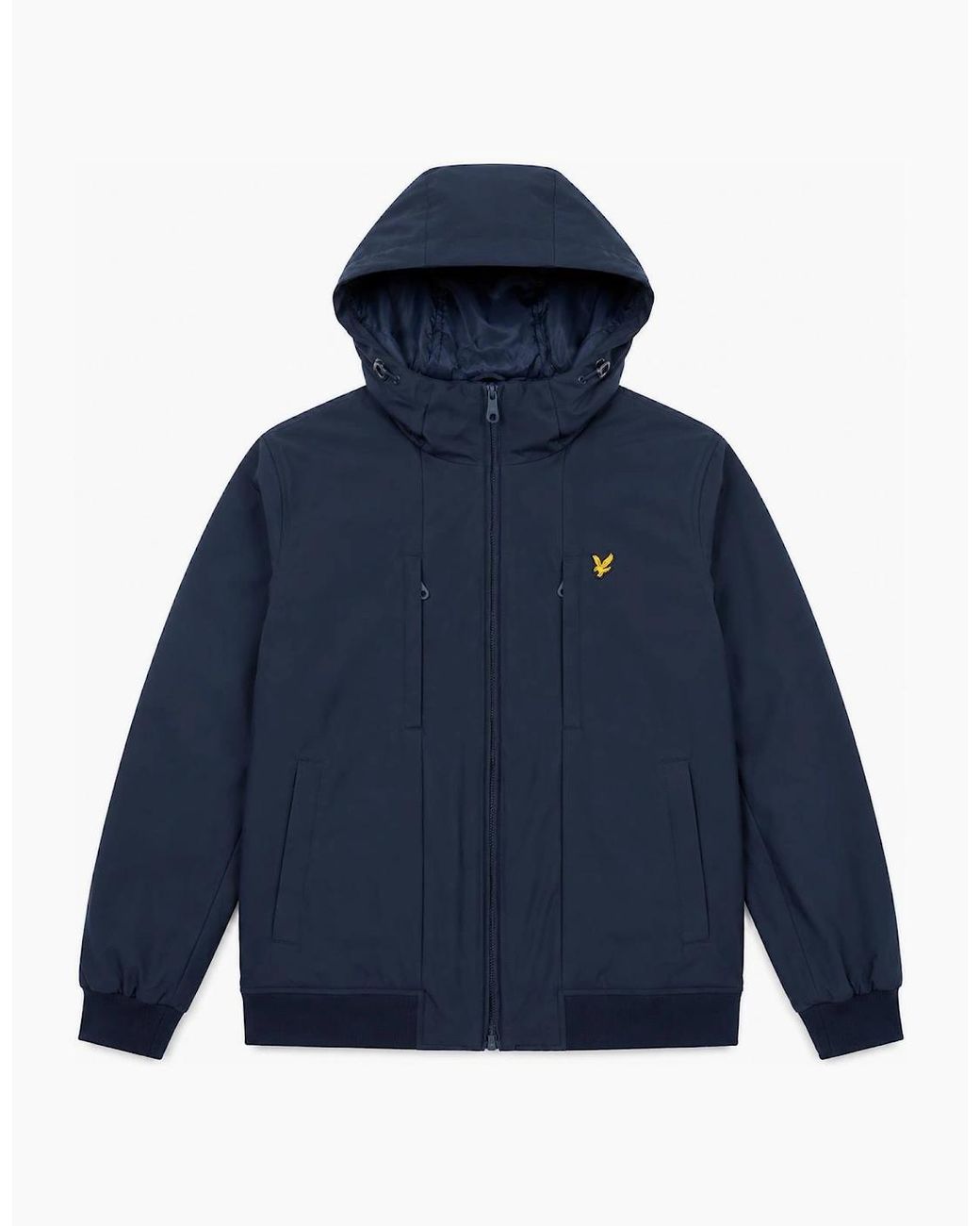 Lyle & Scott Blue Lyle & Scott Wadded Softshell Jacket Dark for men