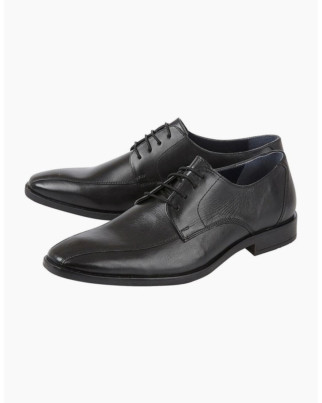 Lotus Black Howard Derby Shoes for men
