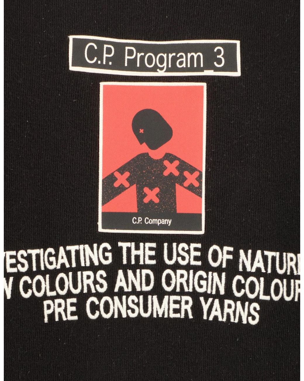 C P Company Black Program_3 Fleece Sweatshirt for men