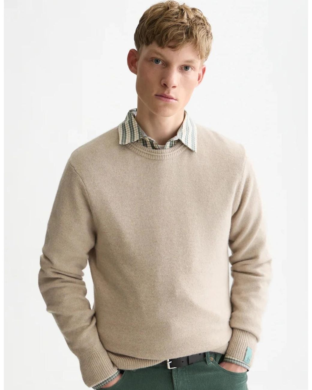 Scotch & Soda Natural Soft Knit Regular Fit Pullover Pure Cashmere for men