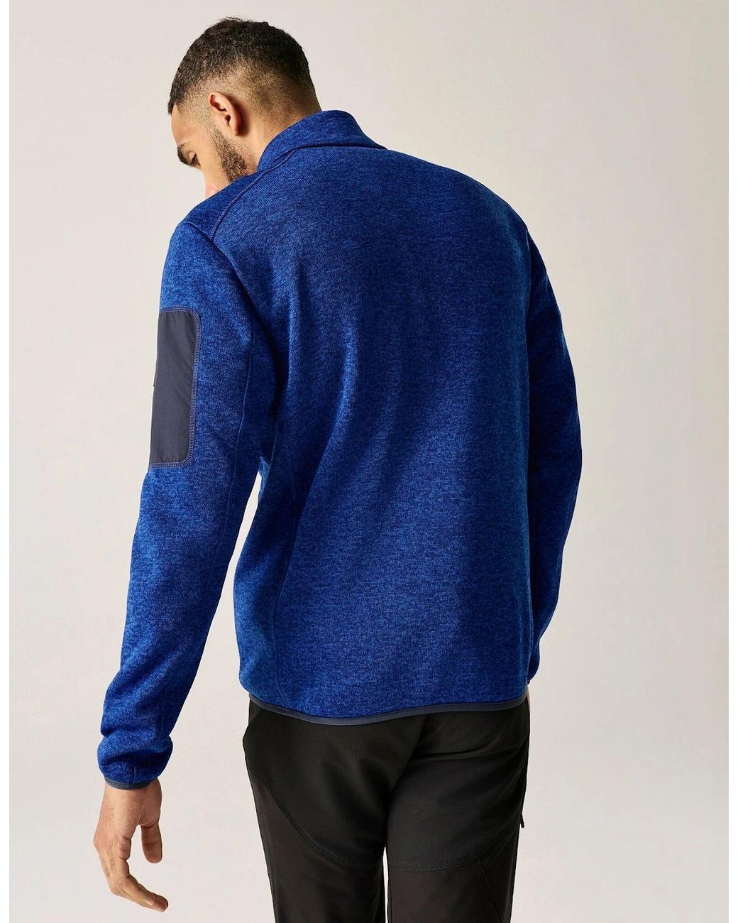 Regatta Blue Newhill Marl Full Zip Fleece Jacket for men