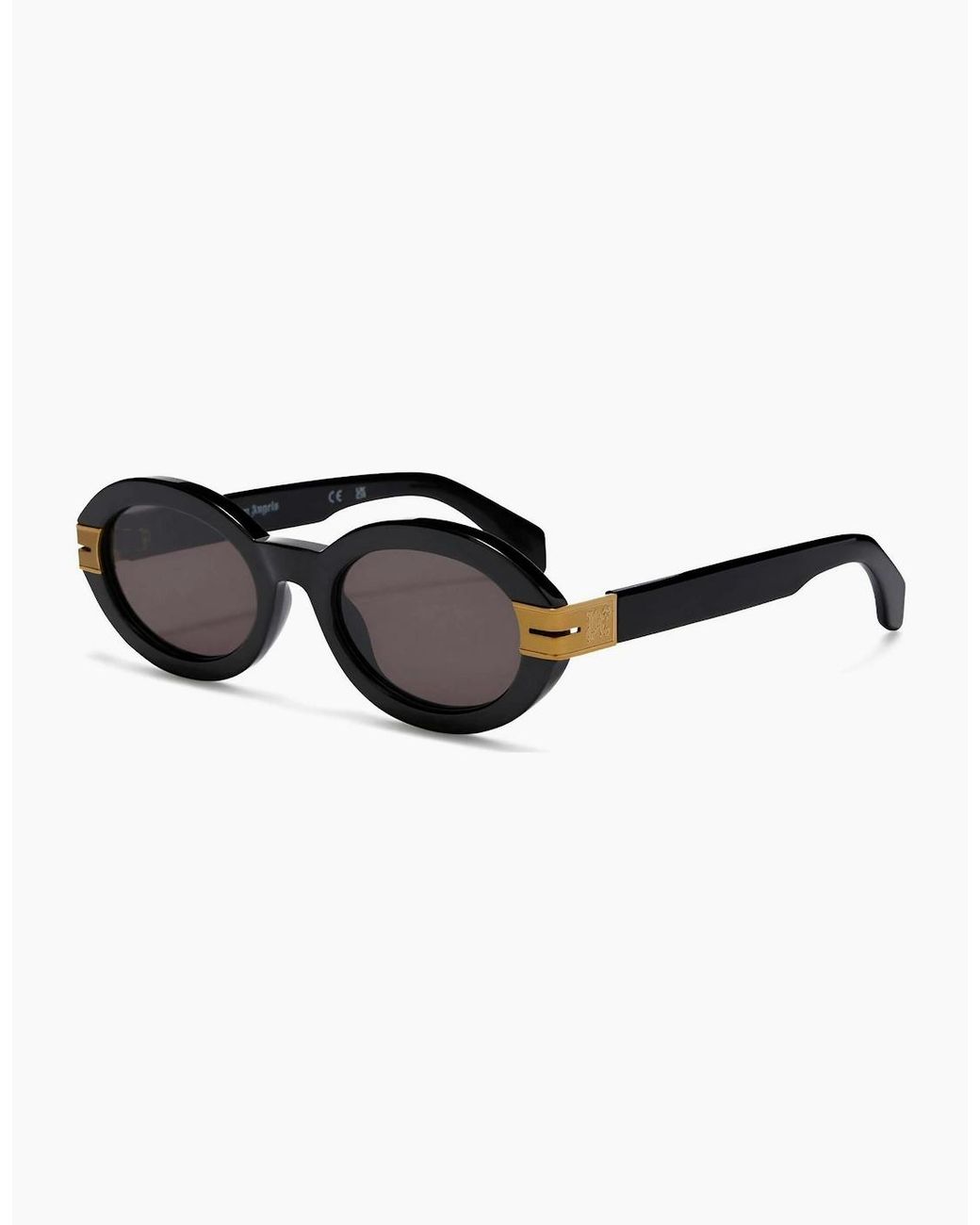 Palm Angels Black Harmony Rectangle Sunglasses for men
