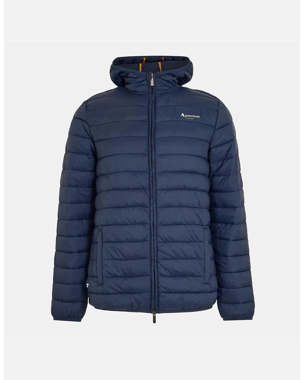 Aquascutum Blue Puffer Jacket for men