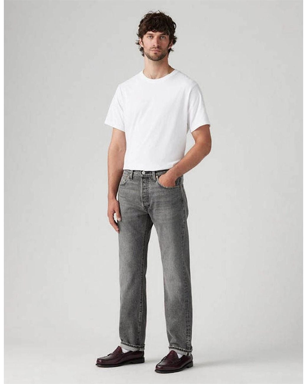 Levi's Gray 501 Orig On T for men