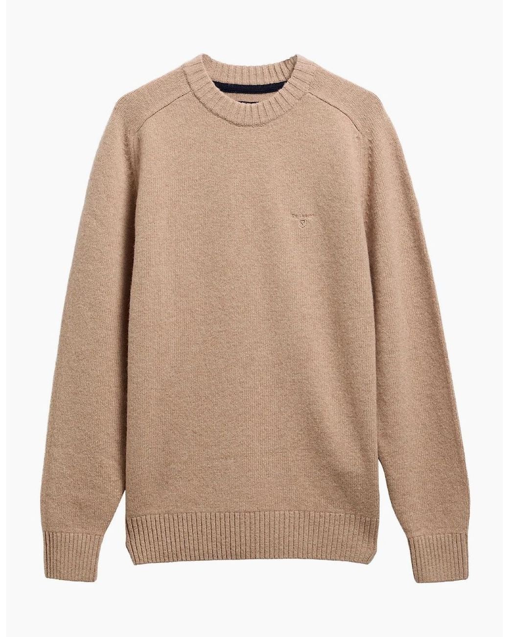 Barbour Natural Newtown Crew Neck Jumper for men