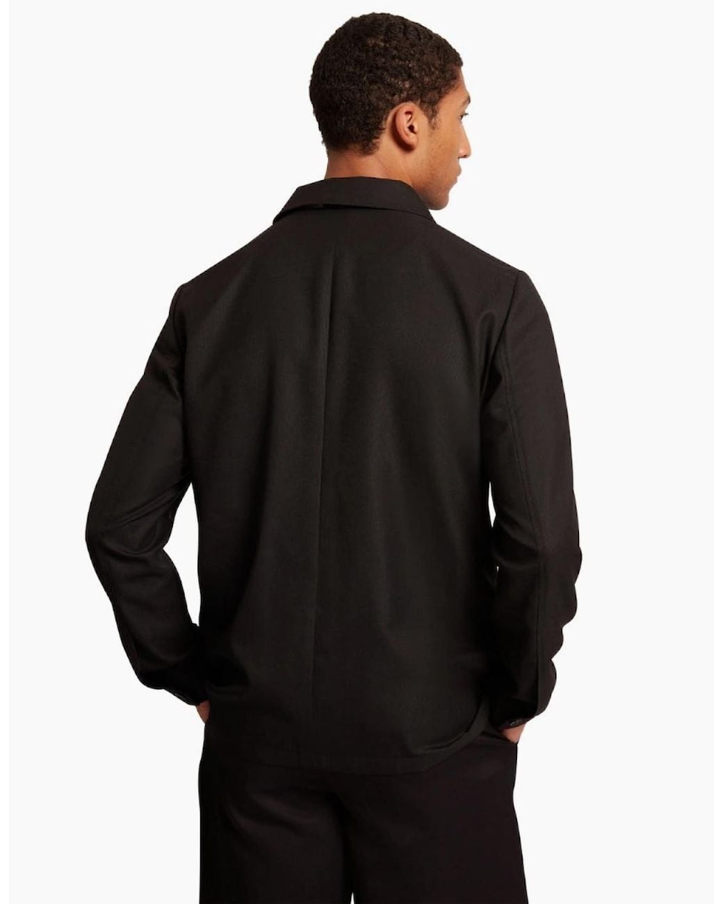Ted Baker Black Selwynj Lightweight Wool Blend Jacket for men