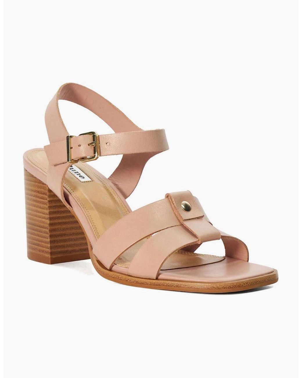 Dune Pink Lo Jessia Metallic High Heel Sandals