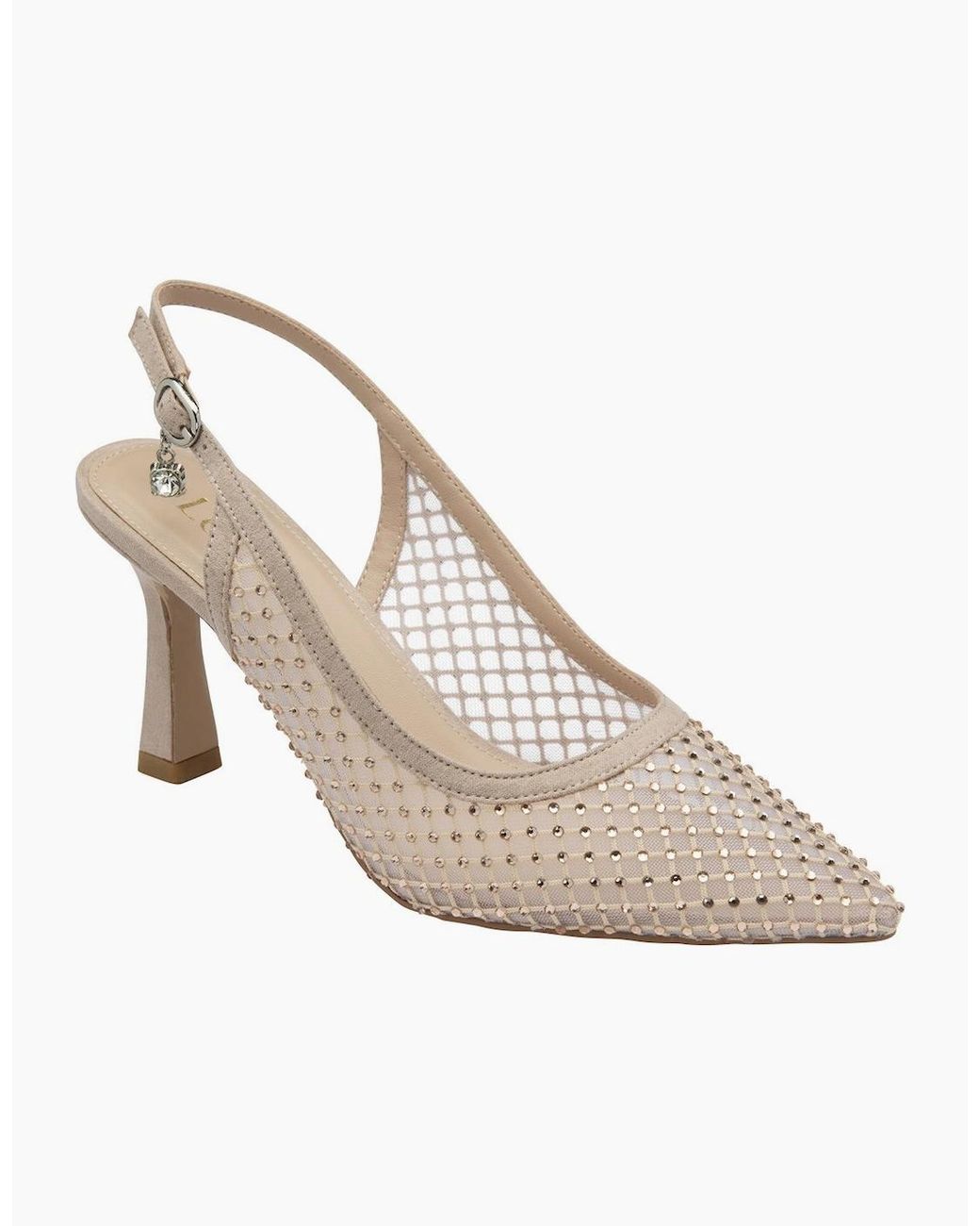 Lotus White Phoenix Slingback Court Shoes
