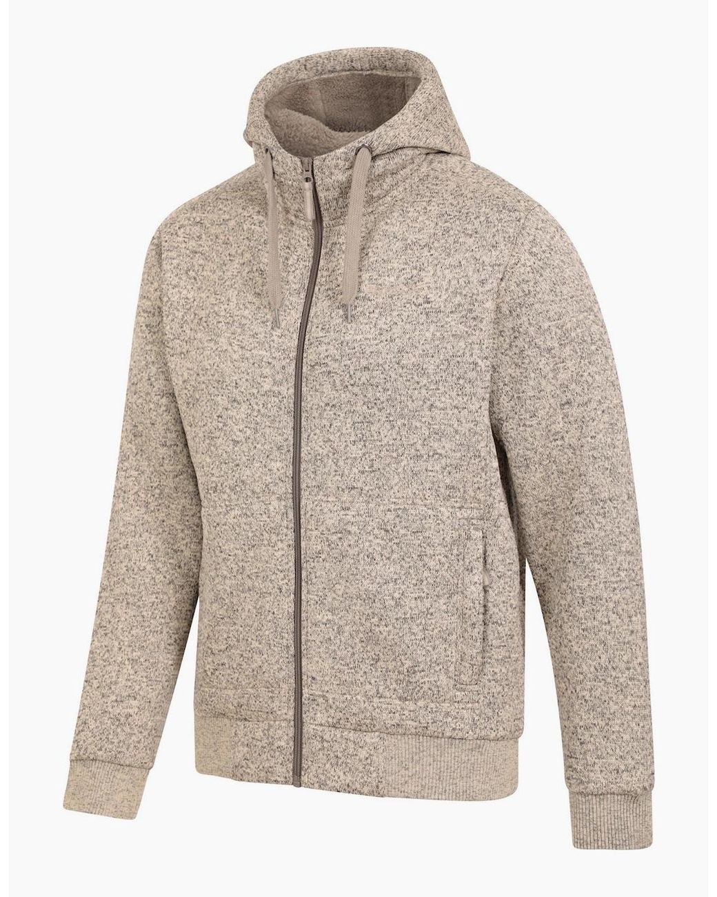 Mountain Warehouse Brown Nevis Ii Faux Fur Hoodie for men