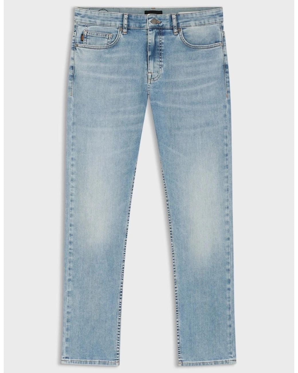 Boss Blue Boss Delaware Soft Motion Slim Fit Jeans Light