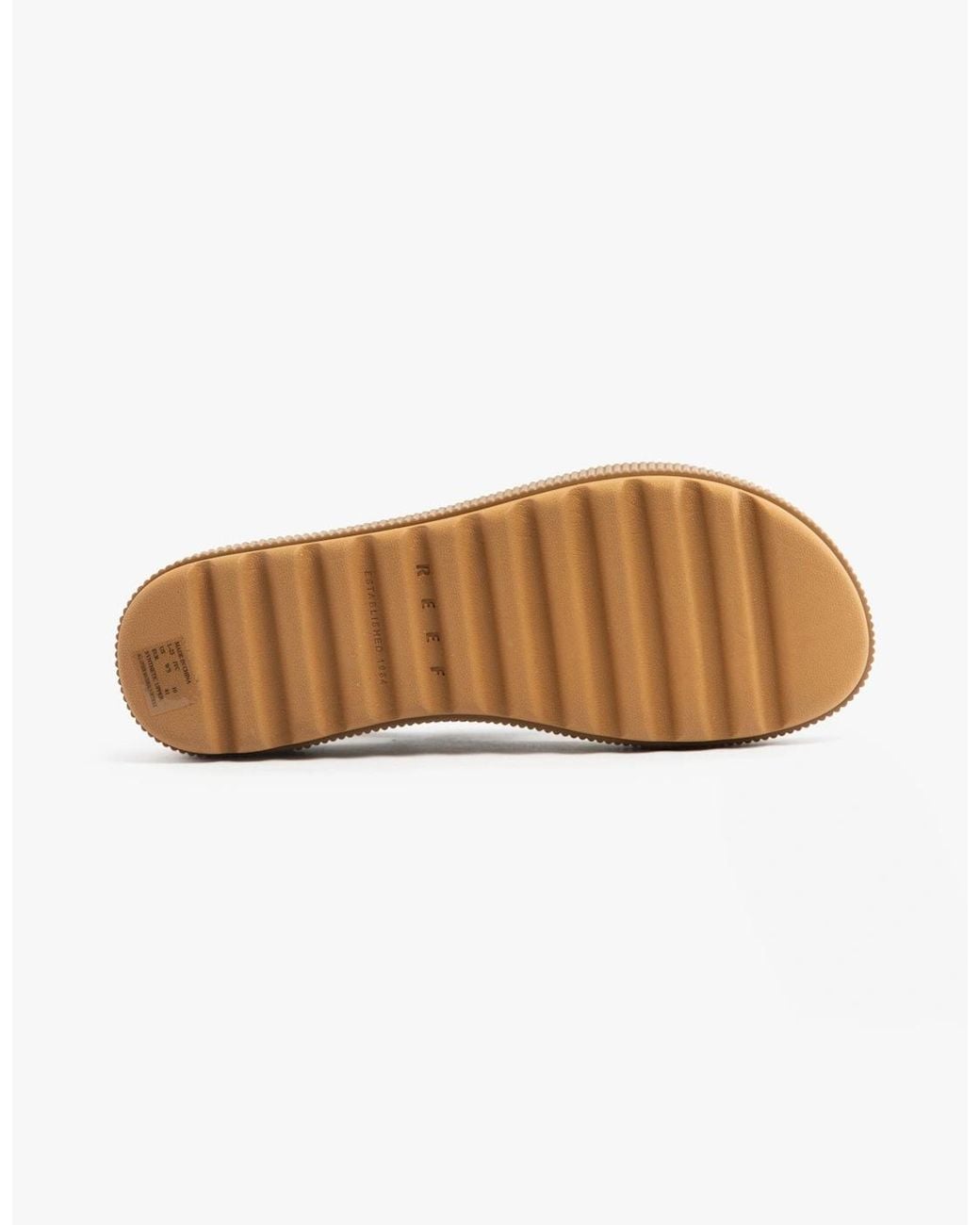 Reef Black Water Vista Higher Platform Sandals/Tan