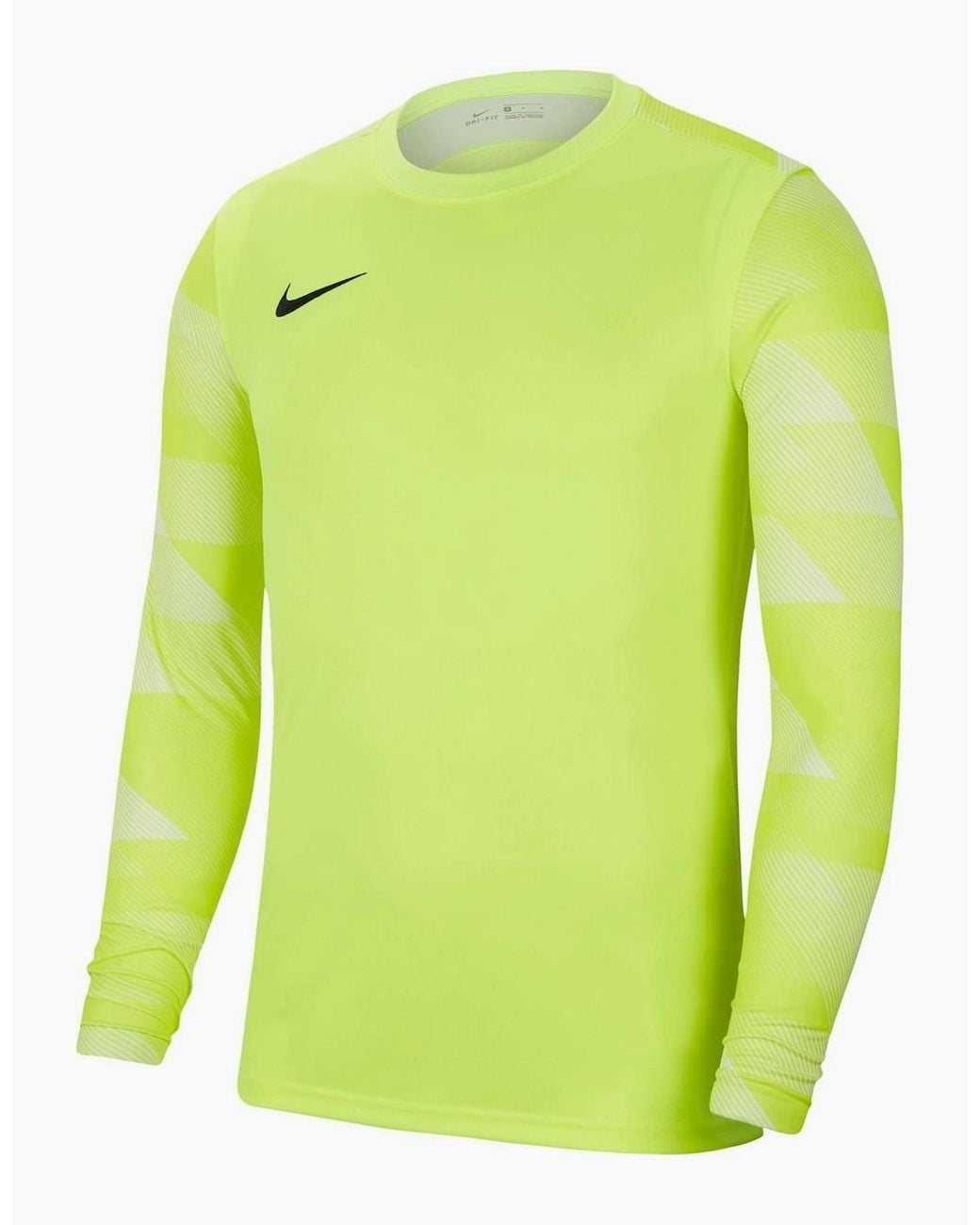Nike Green Dri-Fit Crew Neck Long Sleeve Slim Fit Jersey for men
