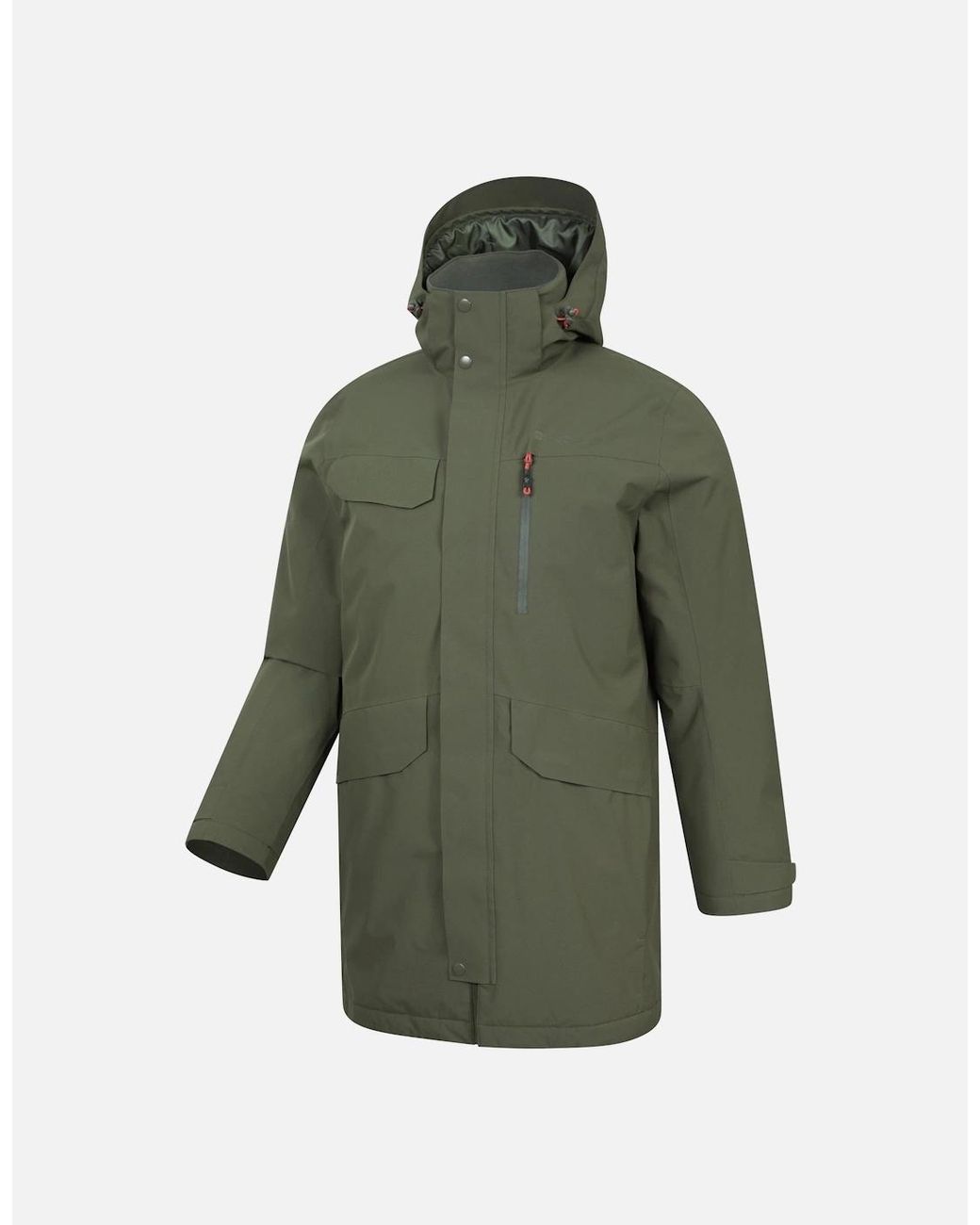Mountain Warehouse Green Reid Waterproof Padded Jacket for men