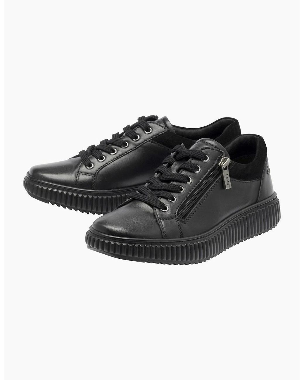 Lotus Black Juna Trainers