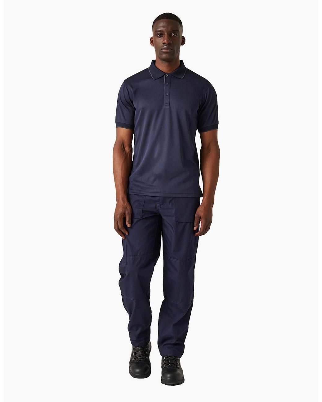 Regatta Blue Professional Short-Sleeved Polo Shirt for men