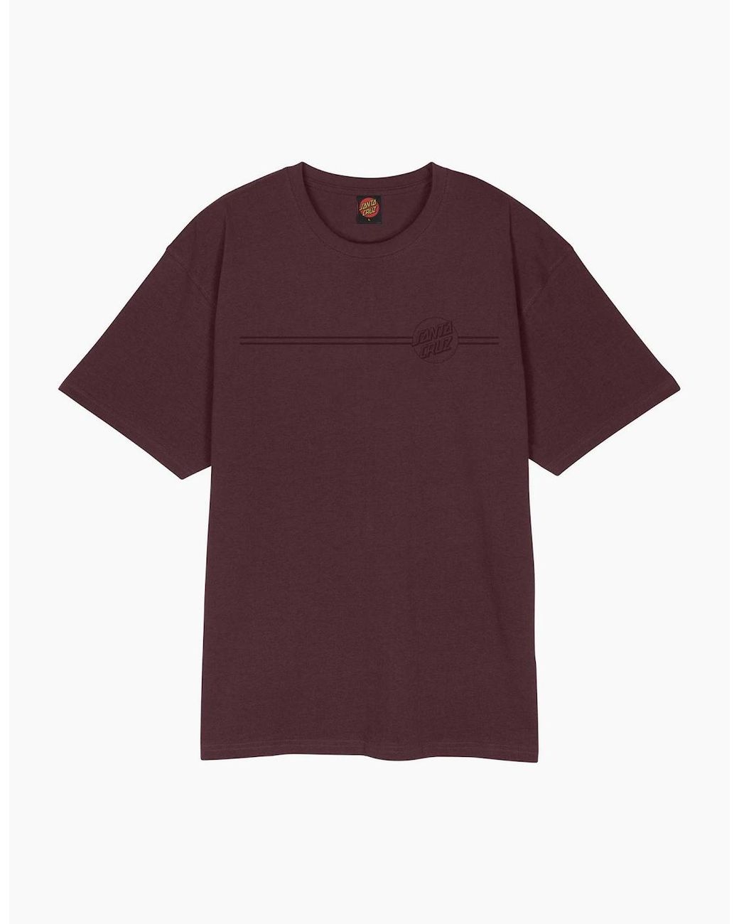 Santa Cruz Purple Tonal Opus Dot Stripe Short Sleeve T-Shirt for men