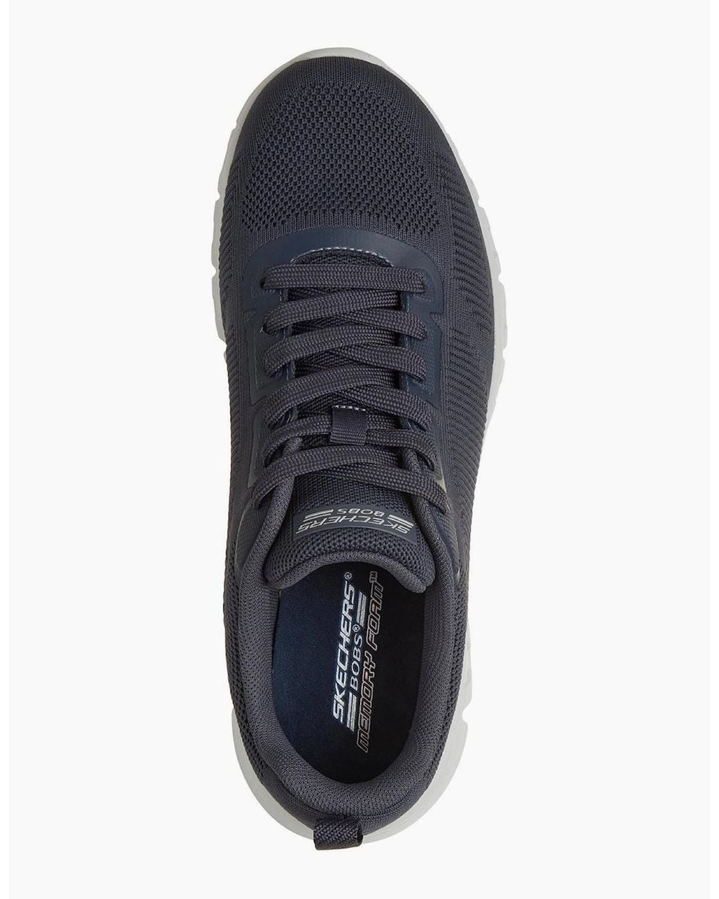 Skechers Blue Bobs B Lite Textile Dark Trainers for men