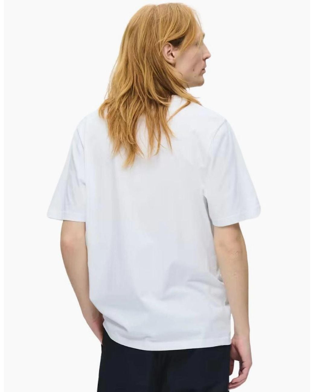 WOOD WOOD White Wwbobby Cloud Bright T-Shirt for men