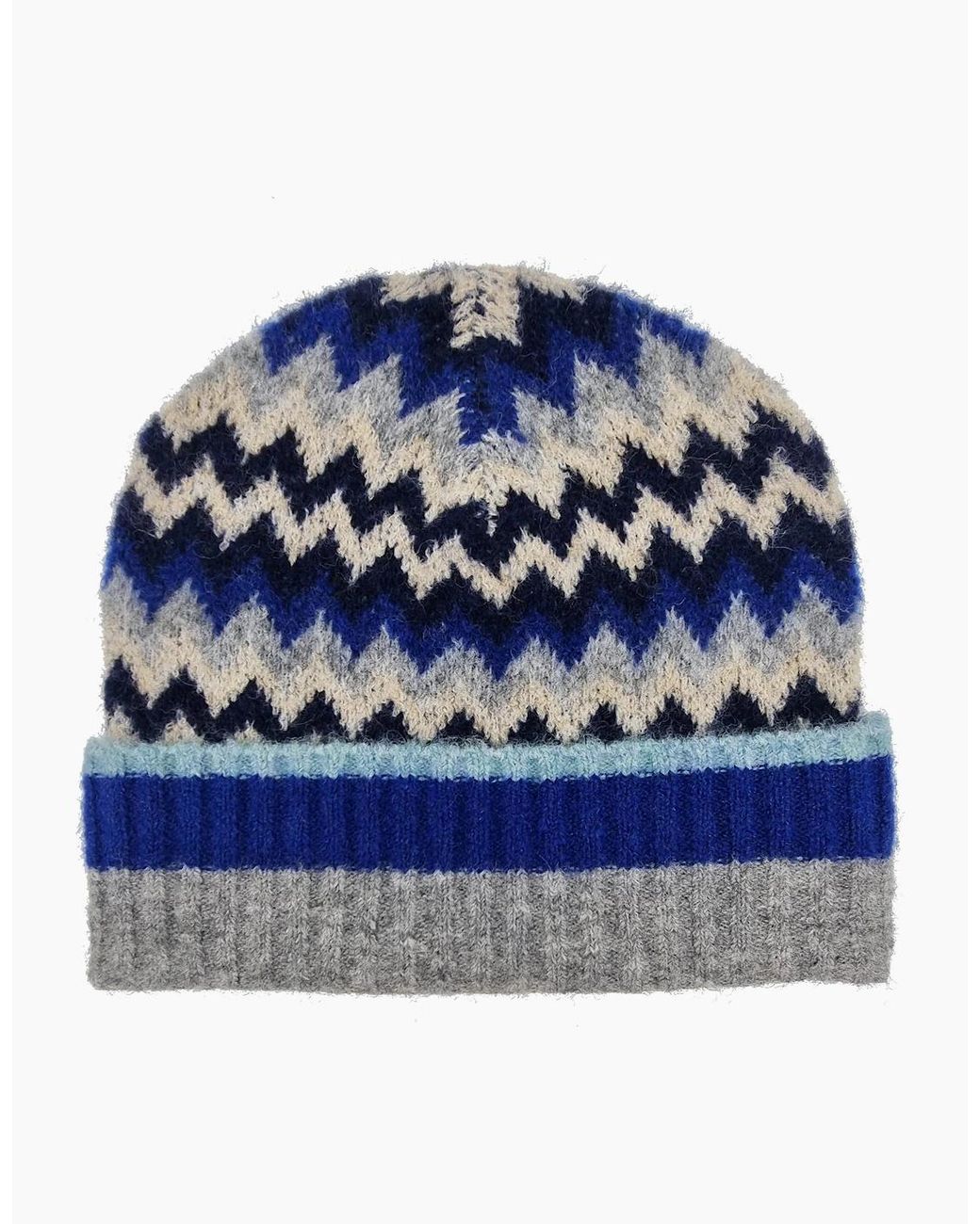 Nooki Design Blue Dora Chevron Beanie
