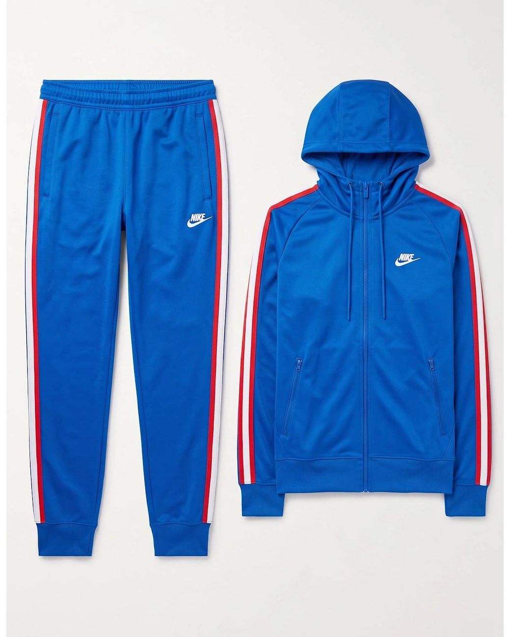 Nike Blue Tribute Poly Full Tracksuit Set