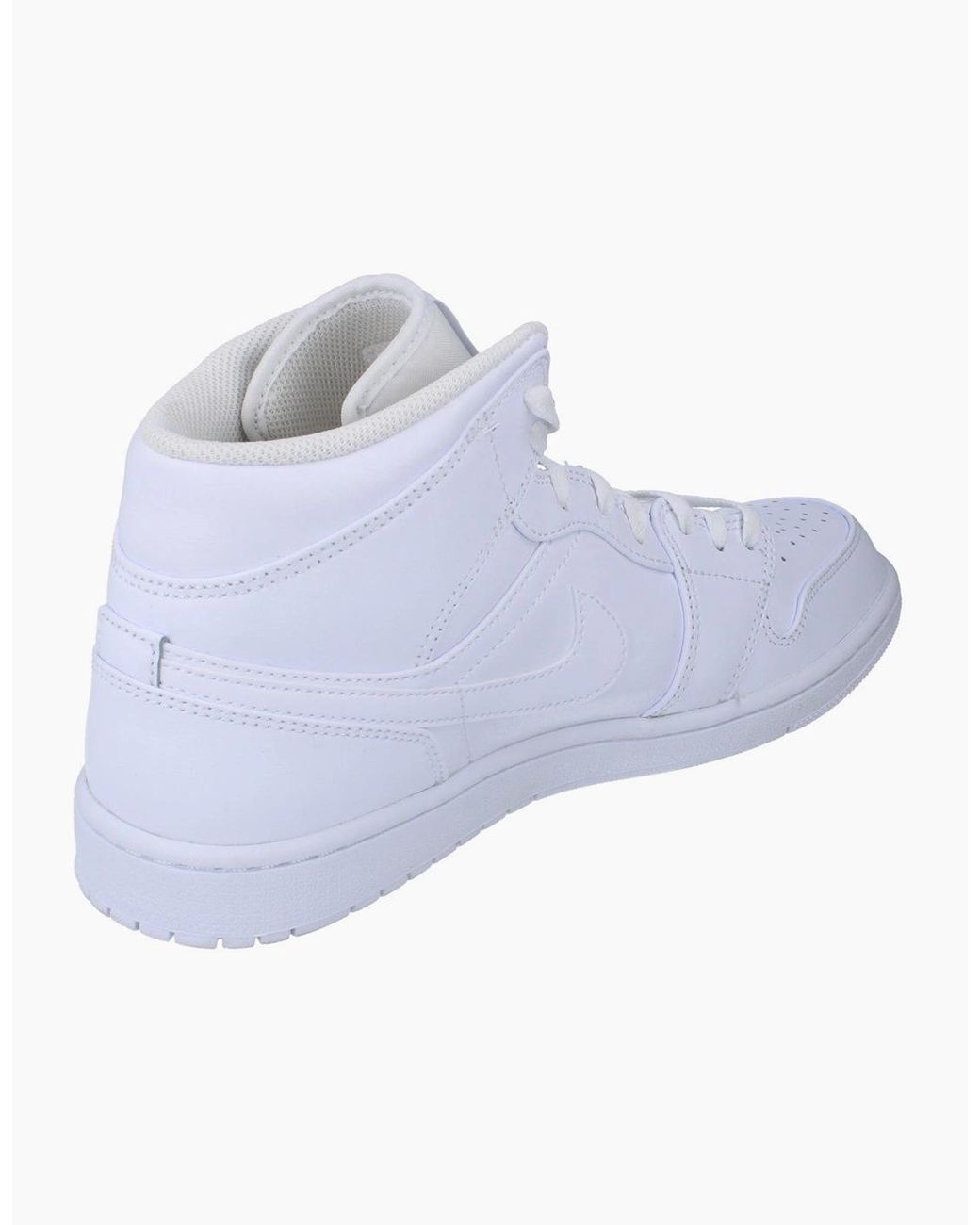 Nike Blue Air Jordan 1 Mid Hi Top Basketball Trainers 554724 136 for men