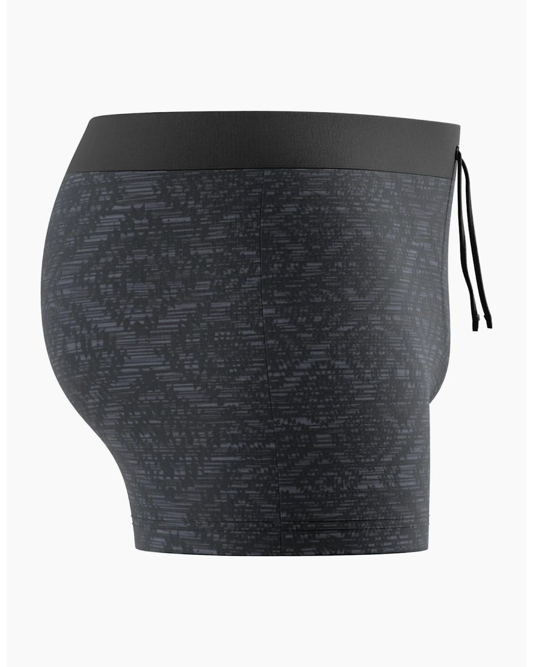 Speedo Black Valmilton Patterned Swim Shorts for men