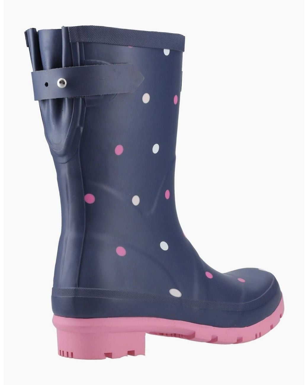 Cotswold Blue Clarence Mid Rubber Spot Wellington Boots