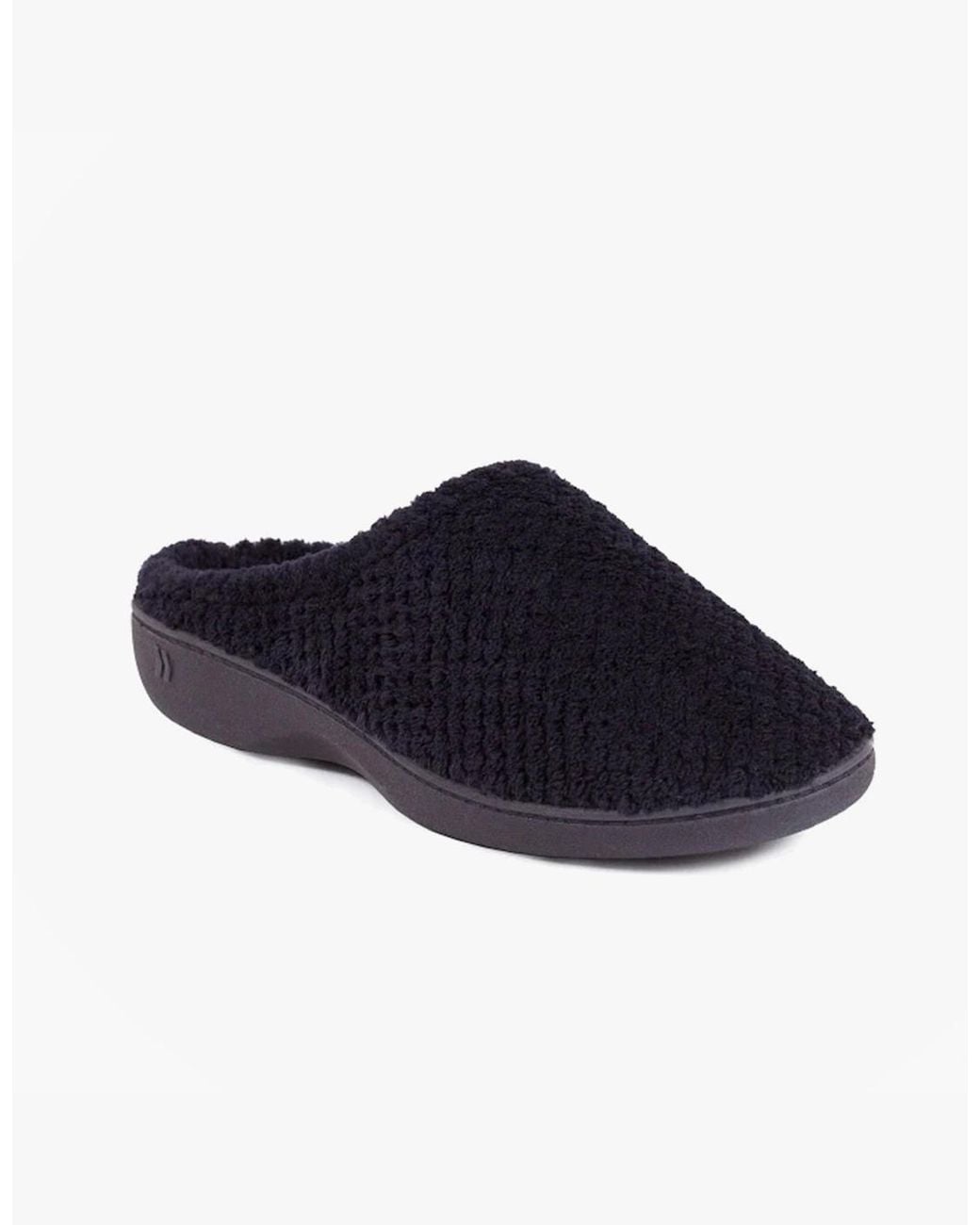Totes Blue Isotoner Popcorn Terry Mule Slippers