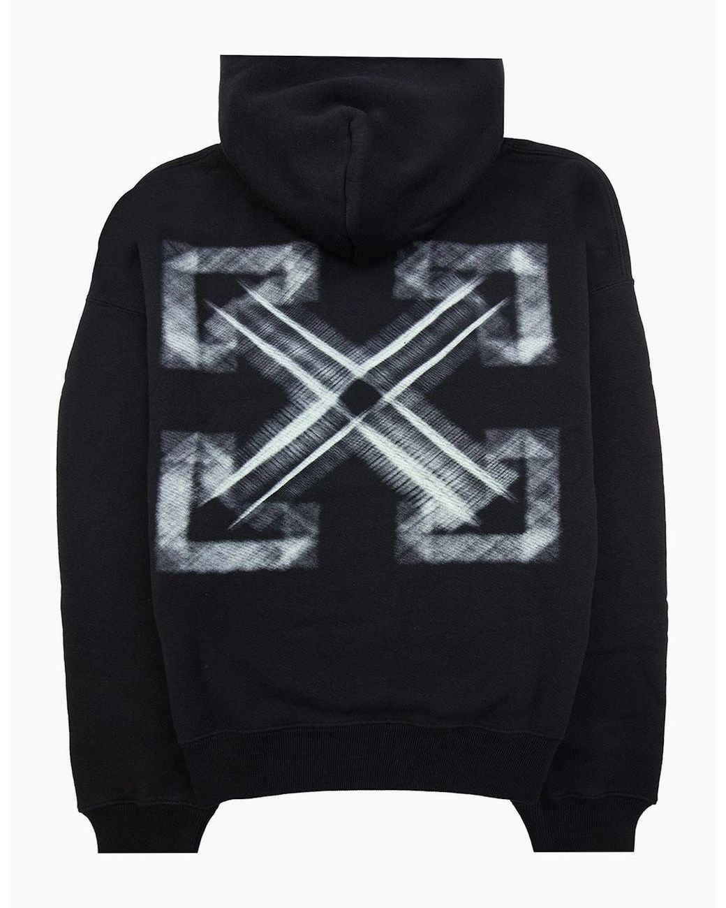 Off-White c/o Virgil Abloh Black Off Vibe Arrow Skate Hoodie/Aqua for men