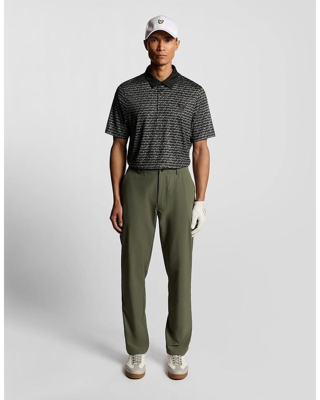Lyle & Scott Black Collared Neck Short Sleeve Polo Shirt for men