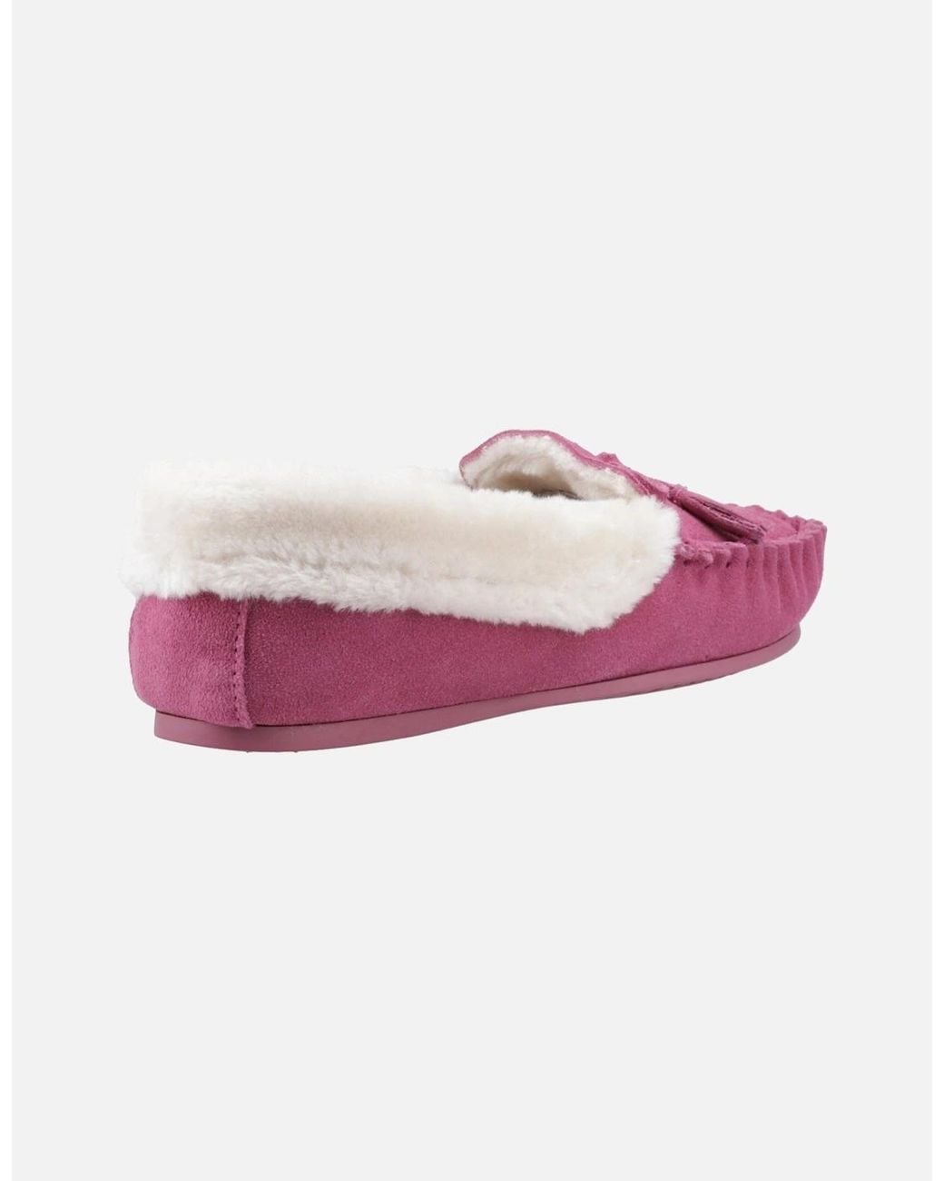 Hush Puppies Pink Agnes Suede Slippers