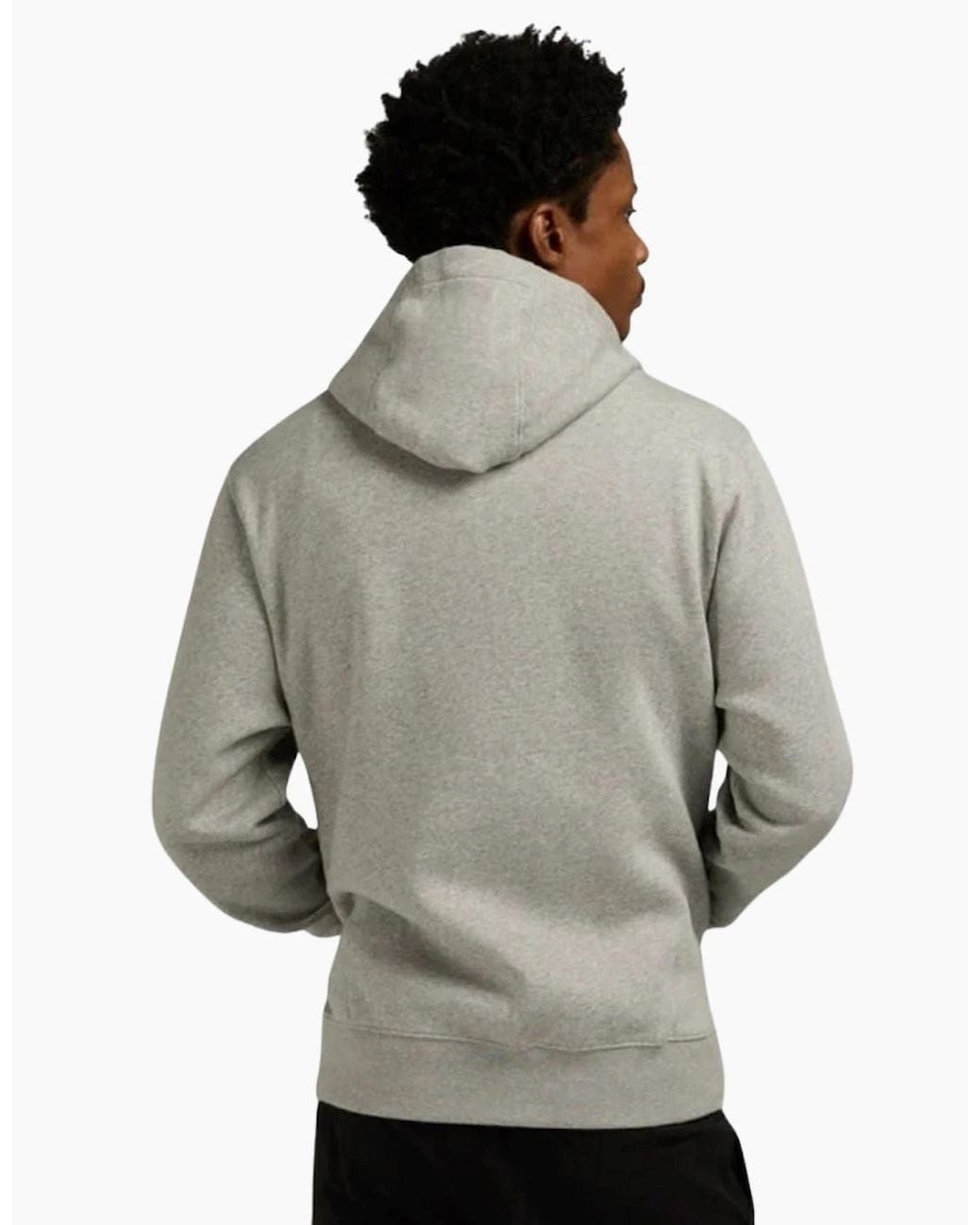 Nike Gray Club Fleece Pullover Full Zip Hoodie for men