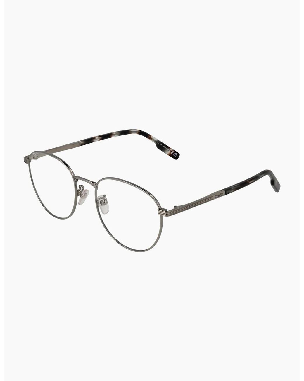 Zegna Metallic Optical Frame Ez5252-H 014 52 Titanium for men