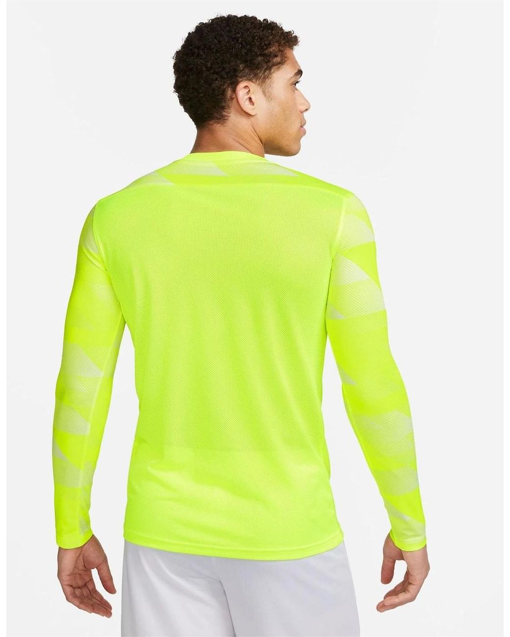 Nike Green Dri-Fit Crew Neck Long Sleeve Slim Fit Jersey for men