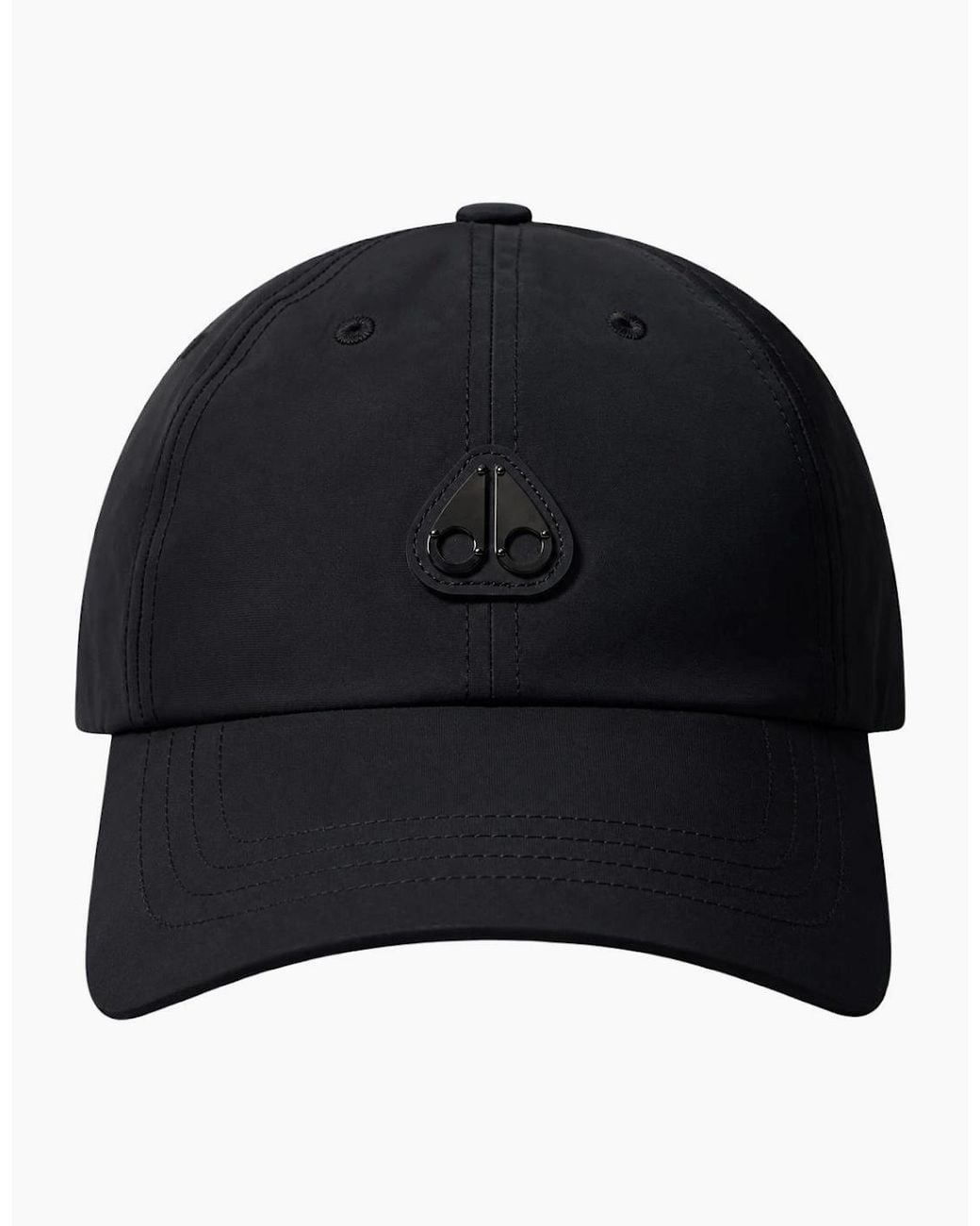 Moose Knuckles Blue Vick Nylon Metal Logo Cap for men