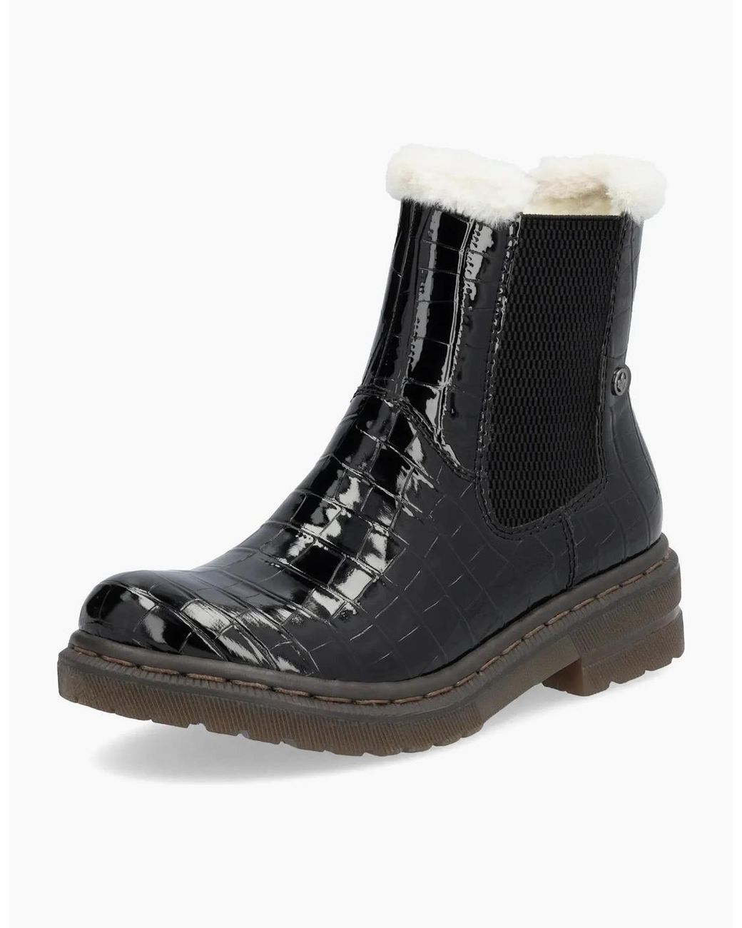 Rieker Black Ladies Boots 78250-00