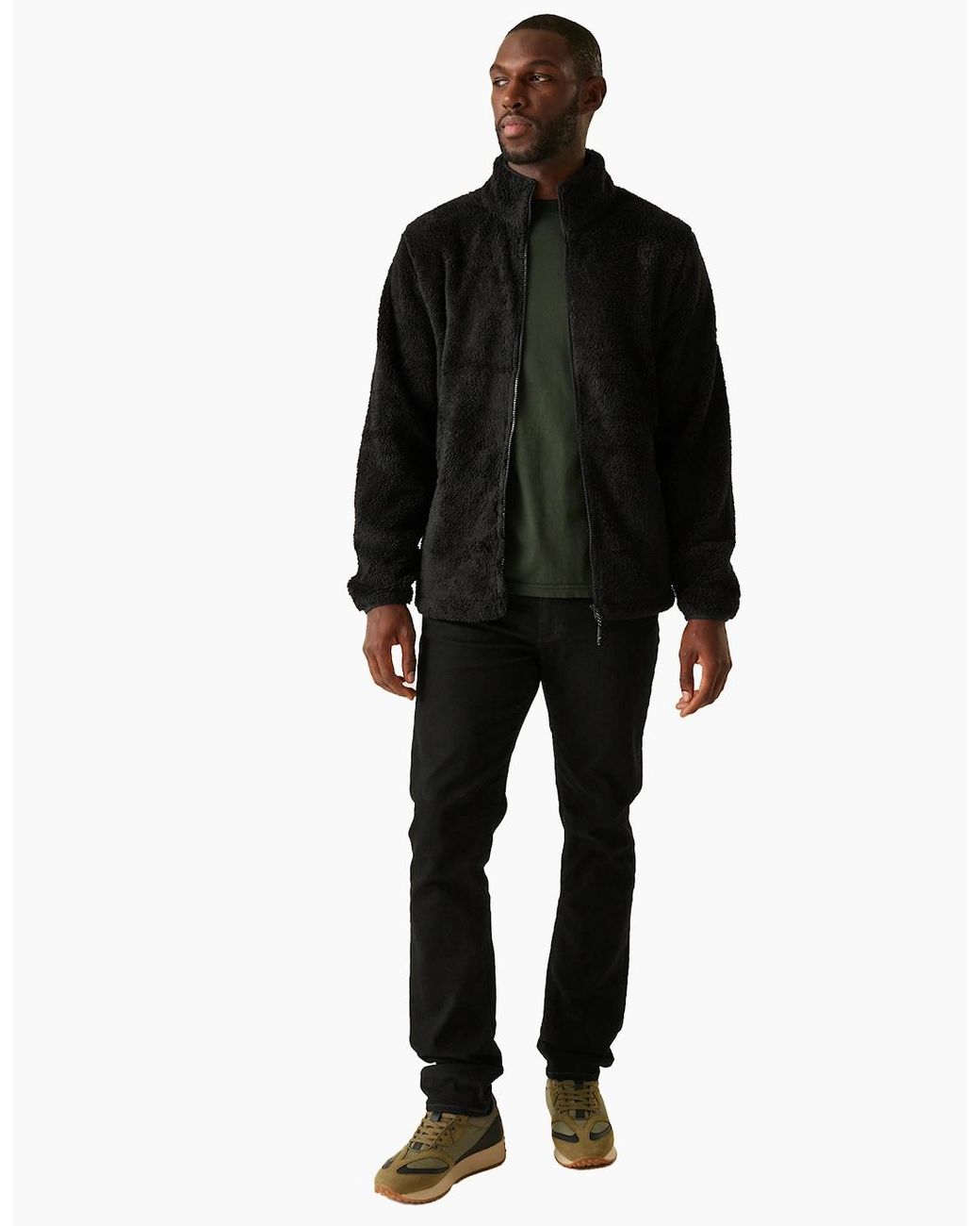Regatta Black Midoor Fluffy Fleece Jacket for men