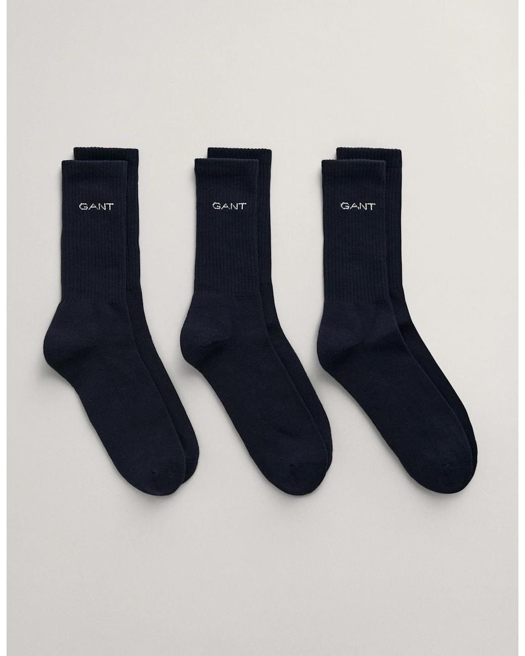 Gant Blue Sport Socks 3-Pack for men