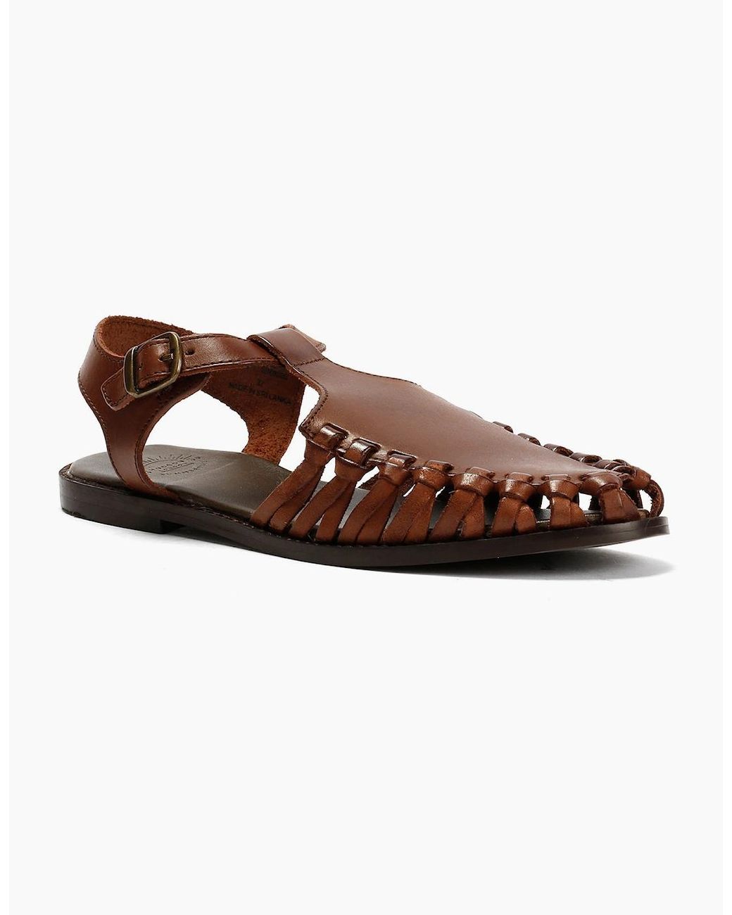 Hudson Brown Luna Leather Sandal