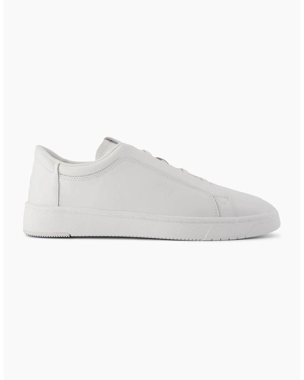 TOMS Gray Trvl Lite Miles Leather Trainers for men