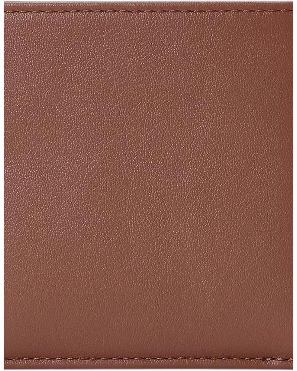 Polo Ralph Lauren Brown Ralph Lauren Genuine Leather Wallet M Polo Billfold Credit Card Holder for men