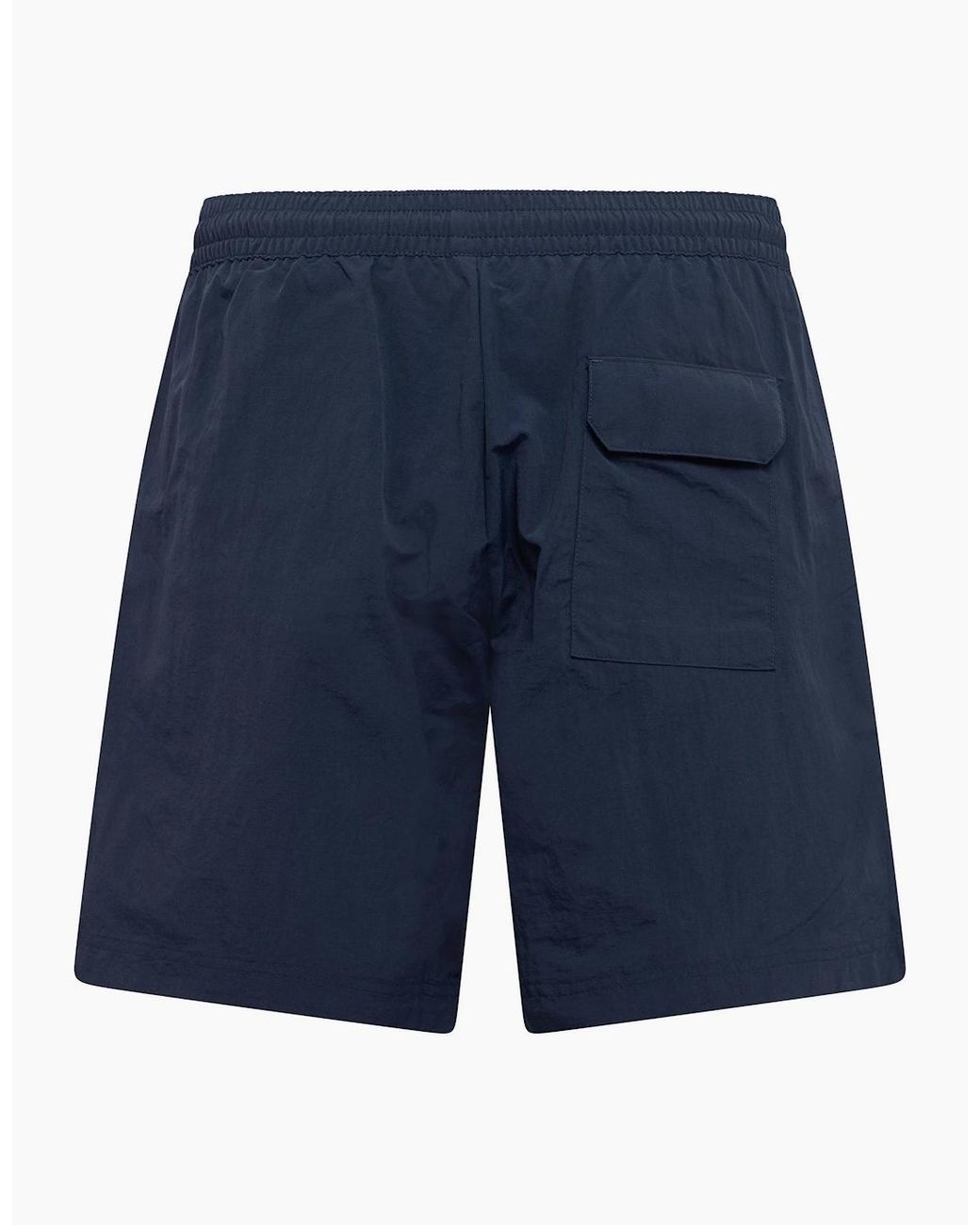Boss Blue Palm Embroidery Graphic Swim Trunk for men