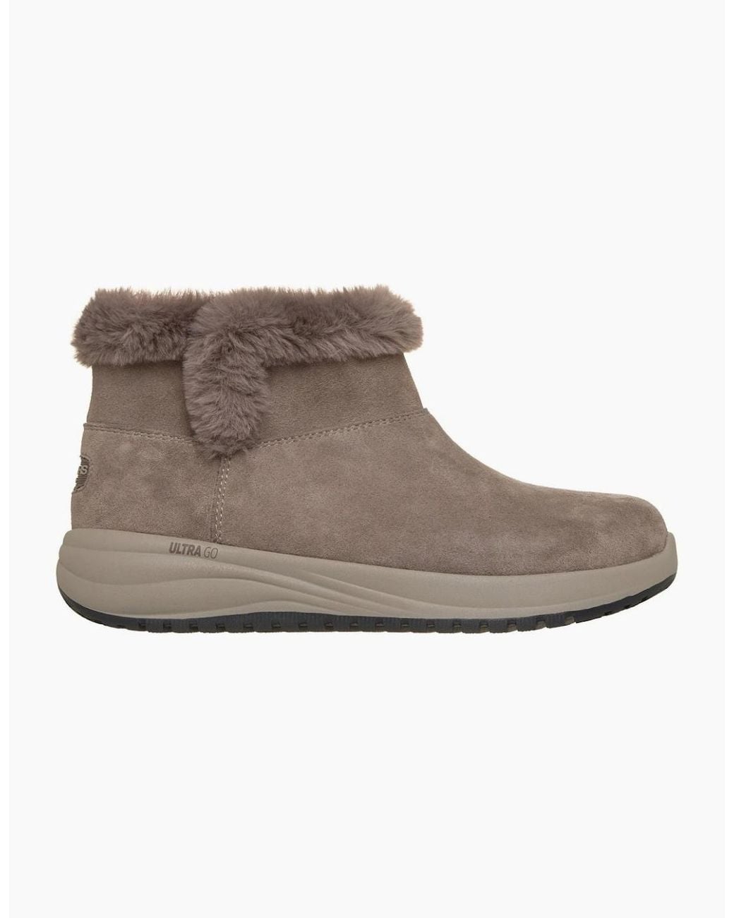 Skechers Gray On-The-Go Stellar Cozy Step Ankle Boots