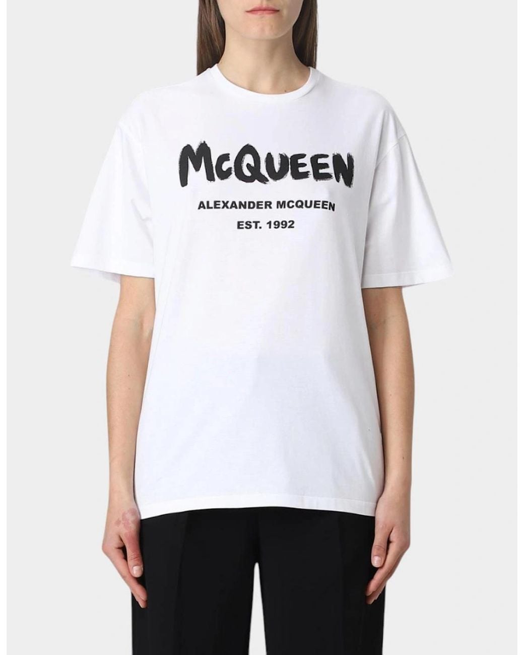McQueen White Graffiti T-Shirt