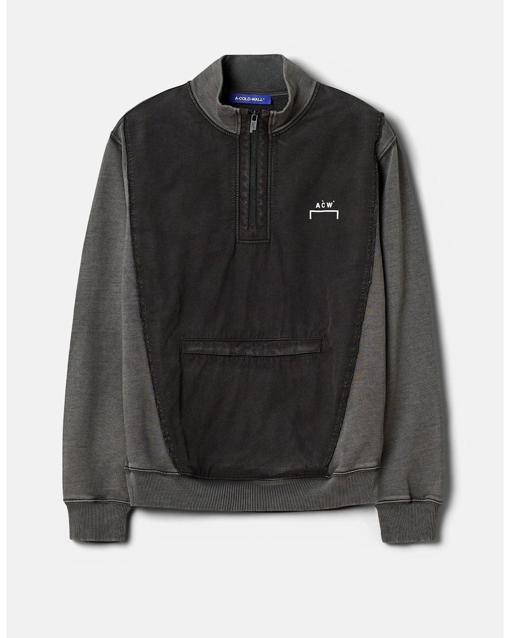 A_COLD_WALL* Black Leigh 1/4 Zip Sweatshirt for men