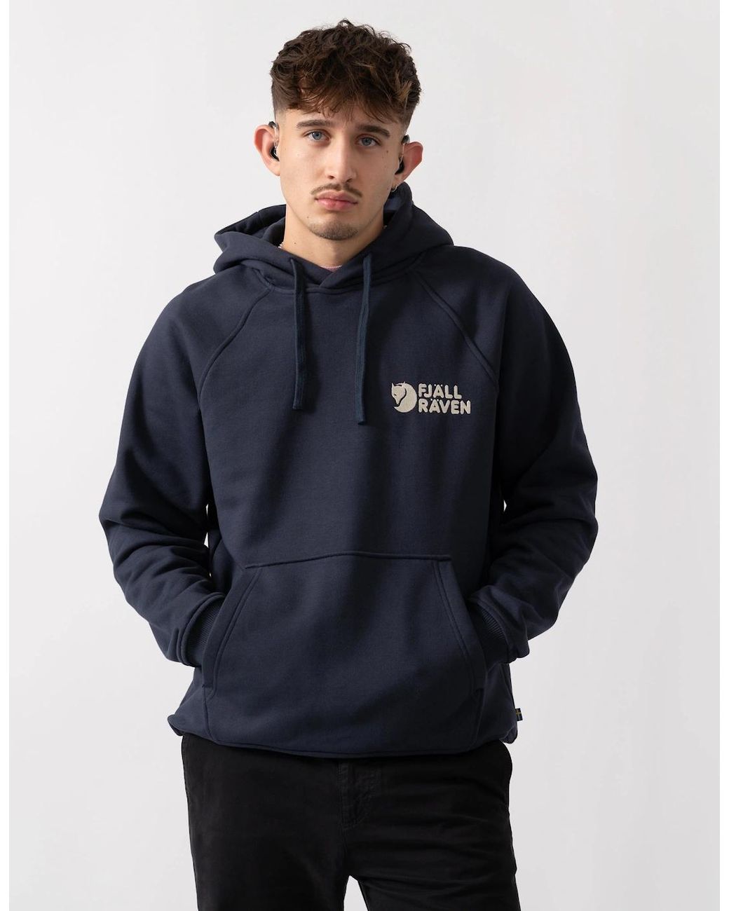 Fjallraven Black Classic Hoodie for men