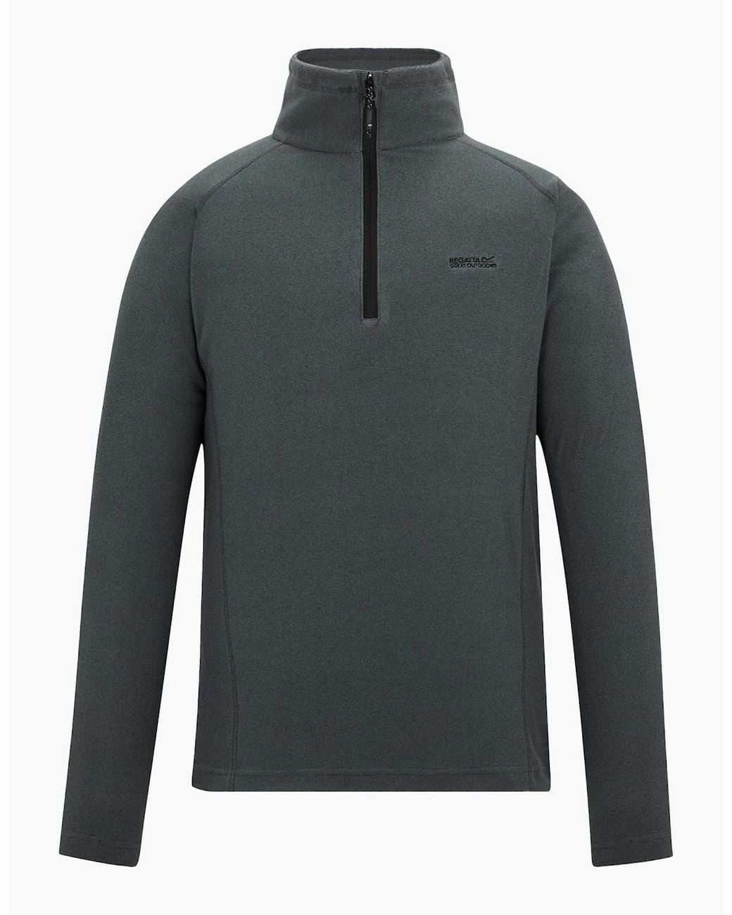 Regatta Gray Great Outdoors Montes Funnel Neck Fleece Jumper for men
